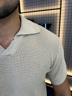 Camisa Polo Tricô - Bege