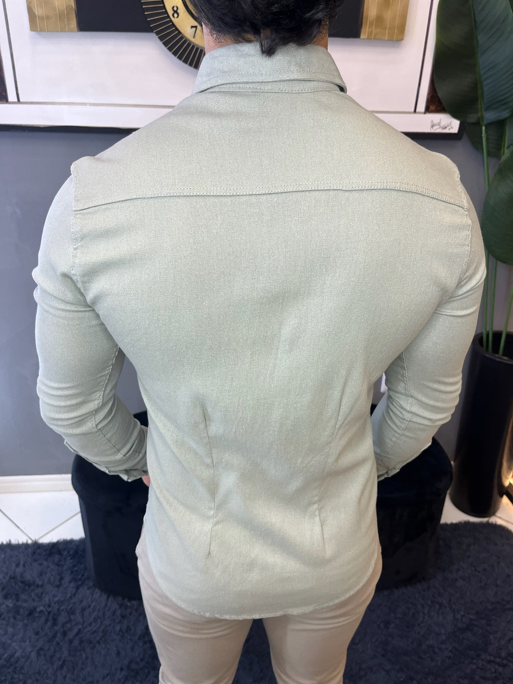 Camisa Linho Lisboa Manga Longa