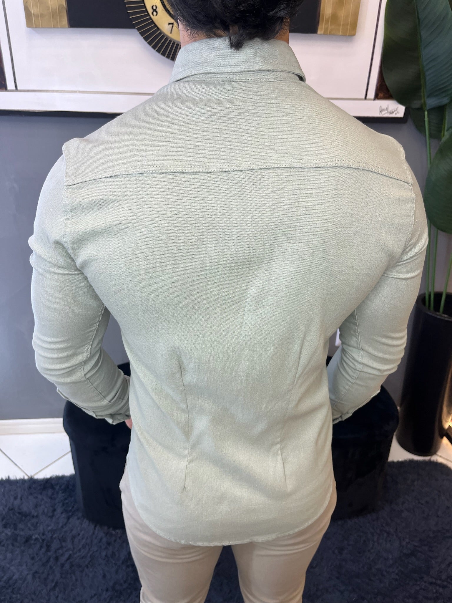 Camisa Linho Lisboa Manga Longa