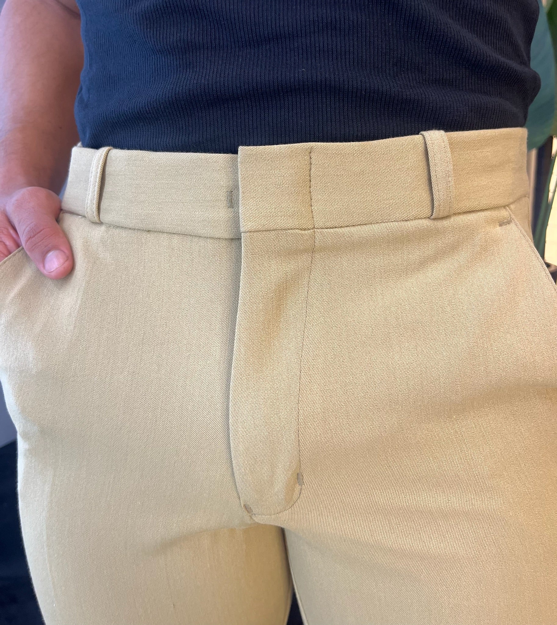 Calça Alfaiataria Corte Reto Roma - Caqui