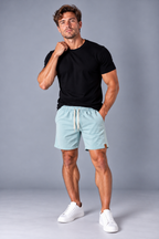 Short Linho - Azul Piscina