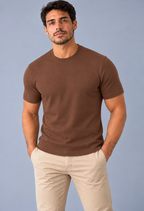 T-shirt Básica Confort LePug - Marrom