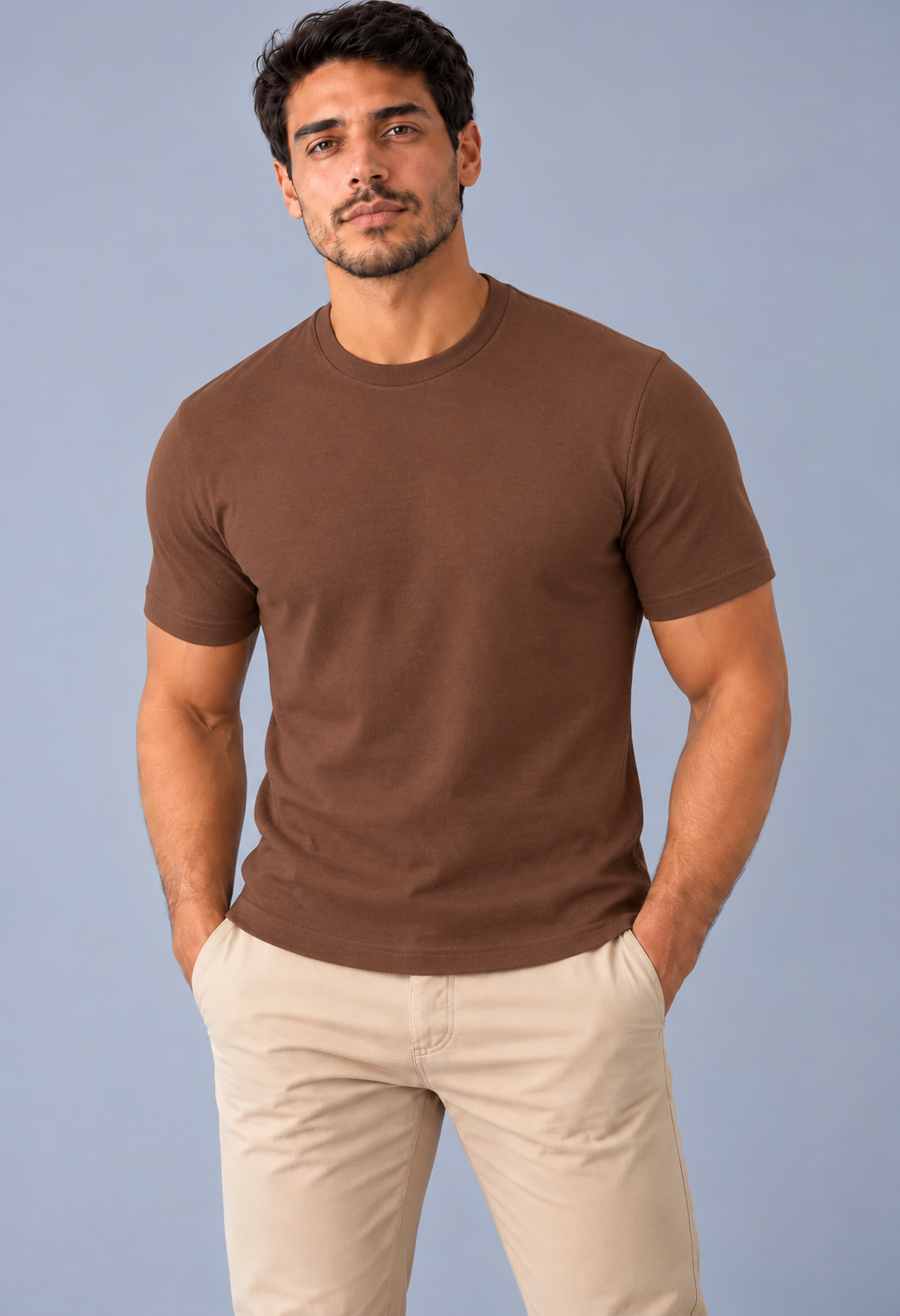 T-shirt Básica Confort LePug - Marrom