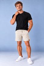 Short Linho - Marrom Claro