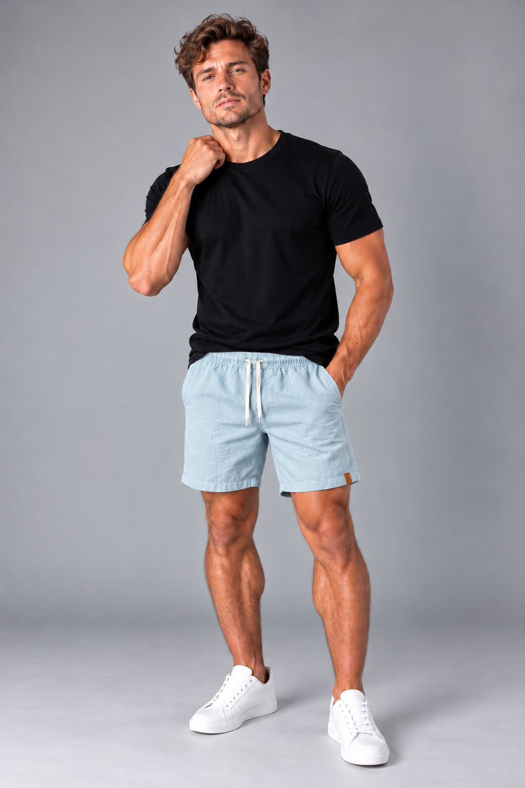 Short Linho - Verde Água