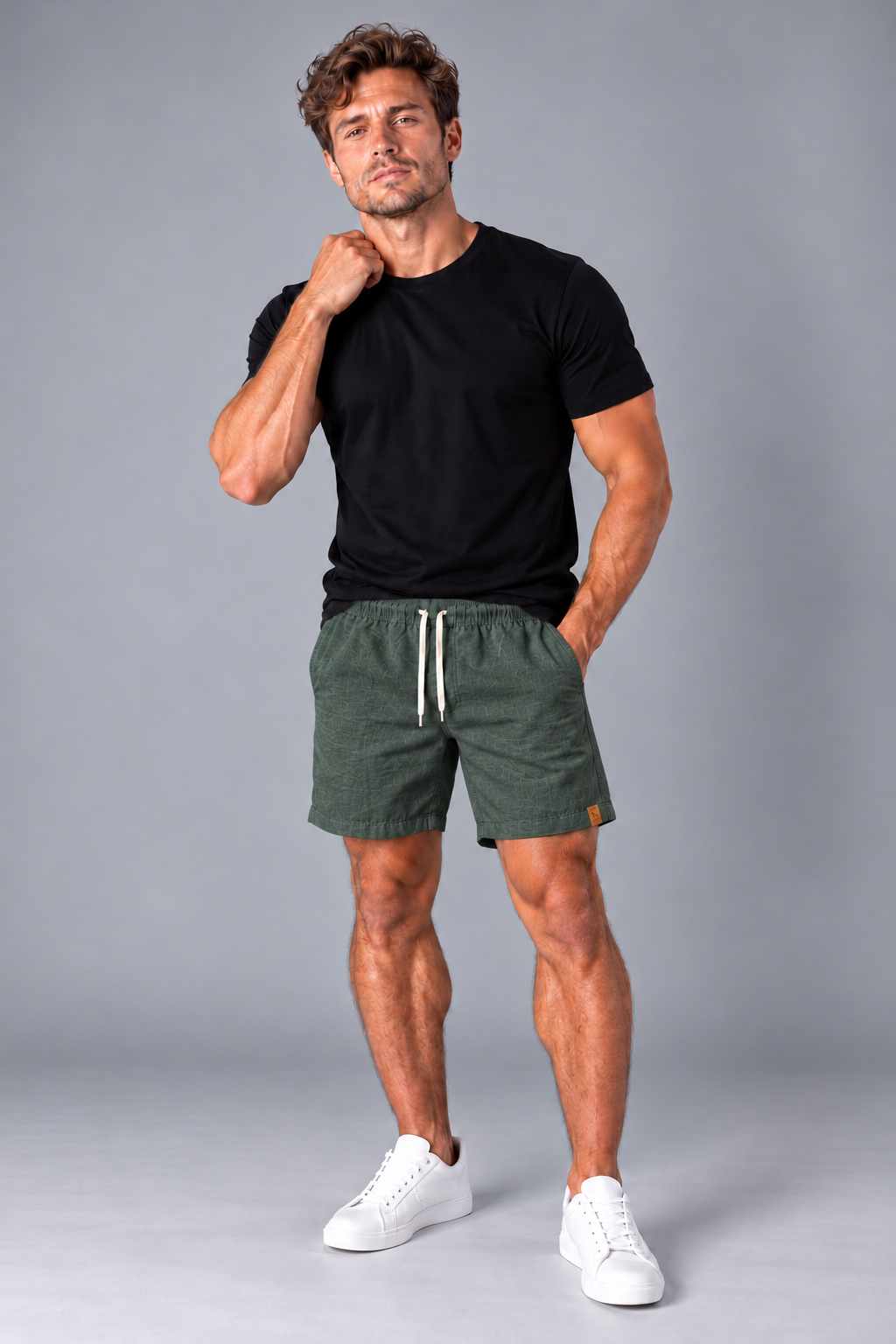 Short Linho - Verde Escuro
