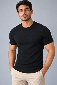 T-shirt Ribana Básica - Preta