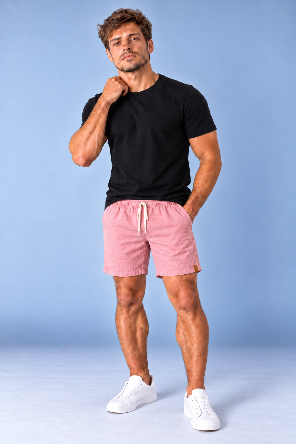 Short Linho - Rosa