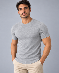 T-shirt Ribana Básica - Cinza