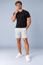 Bermuda Alfaiataria Mover Brim - Cinza Claro