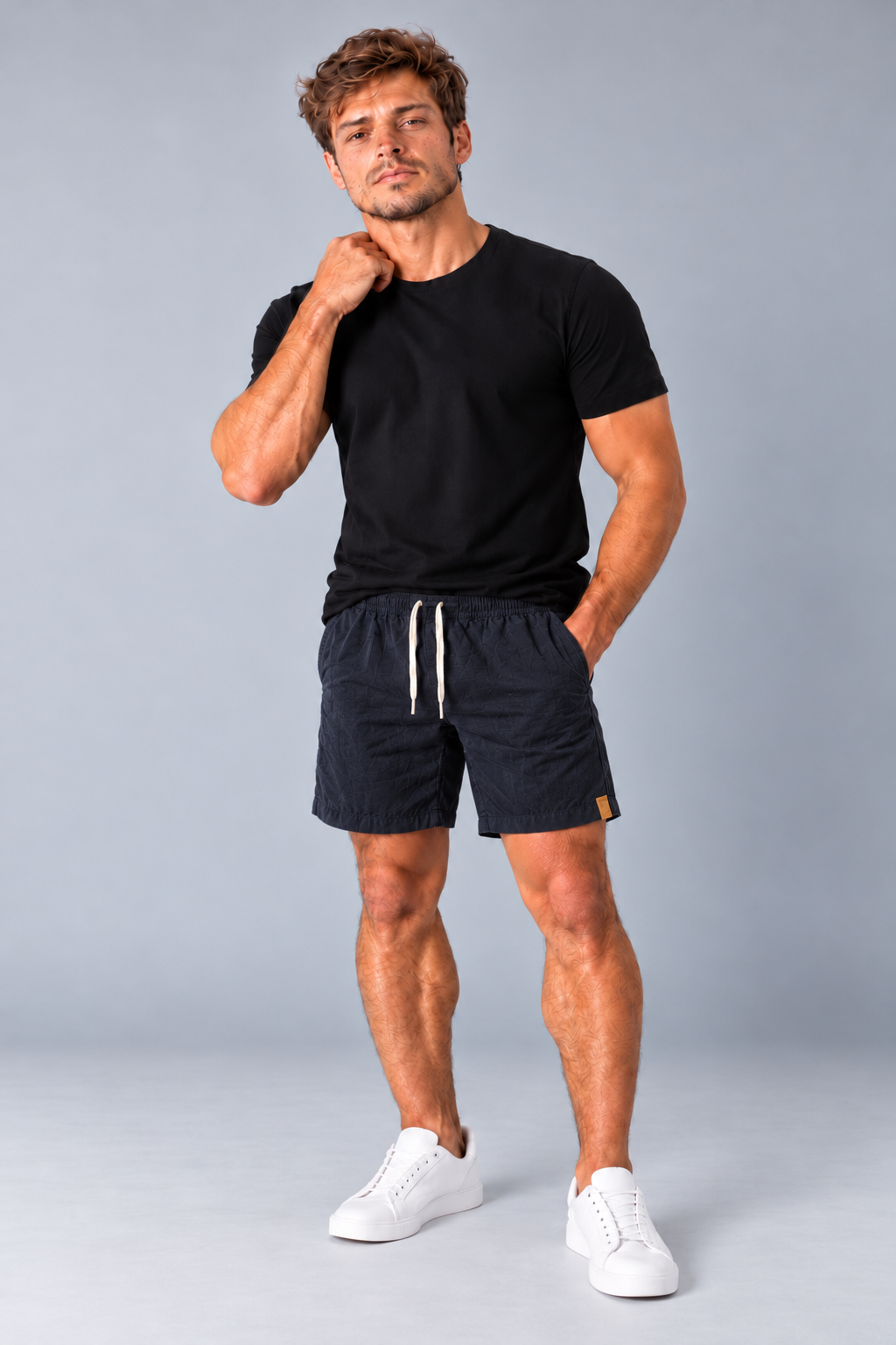 Short Linho - Azul Marinho