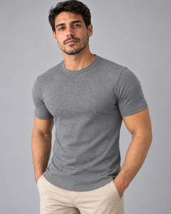 T-shirt Ribana Básica - Chumbo