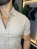 Camisa Linho Lisboa Manga Curta