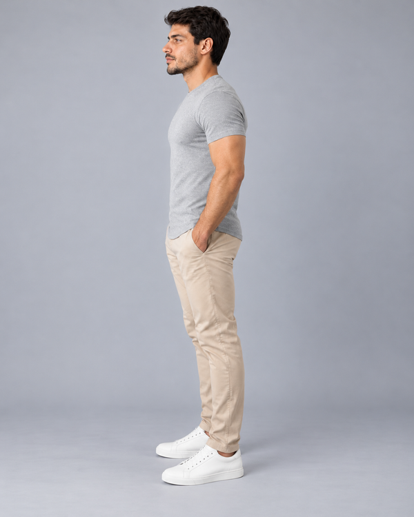 T-shirt Ribana Básica - Cinza