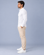 Camisa Linho Lisboa Manga Longa - Branca