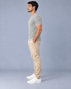 Camiseta LS Texturizada Vertical - Cinza