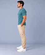 Camiseta LS Texturizada Básica - Verde Escuro