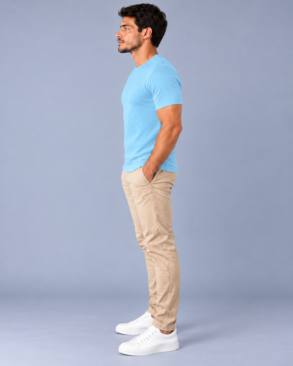 T-shirt Básica Confort LePug - Azul Bebê