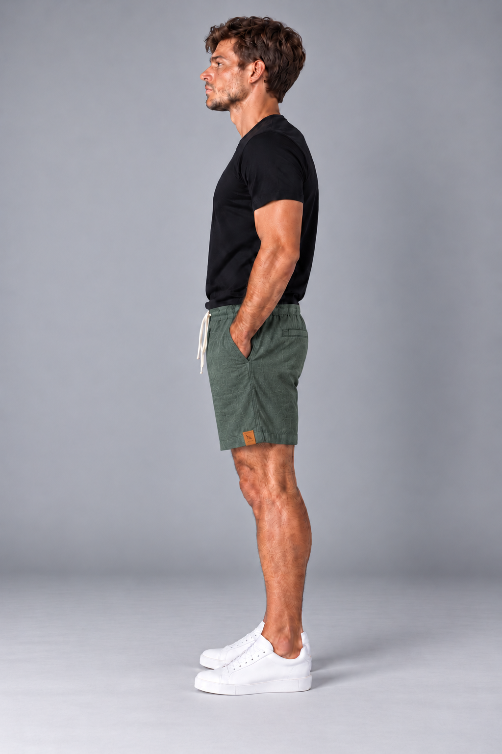 Short Linho - Verde Escuro