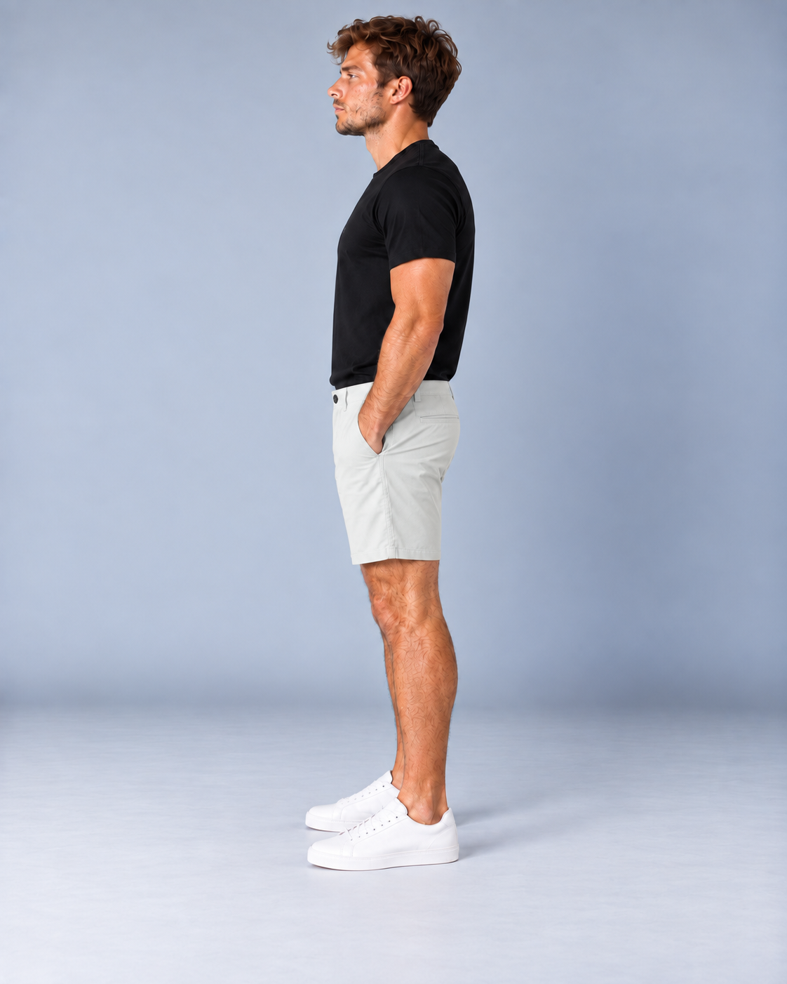 Bermuda Alfaiataria Mover Brim - Cinza Claro