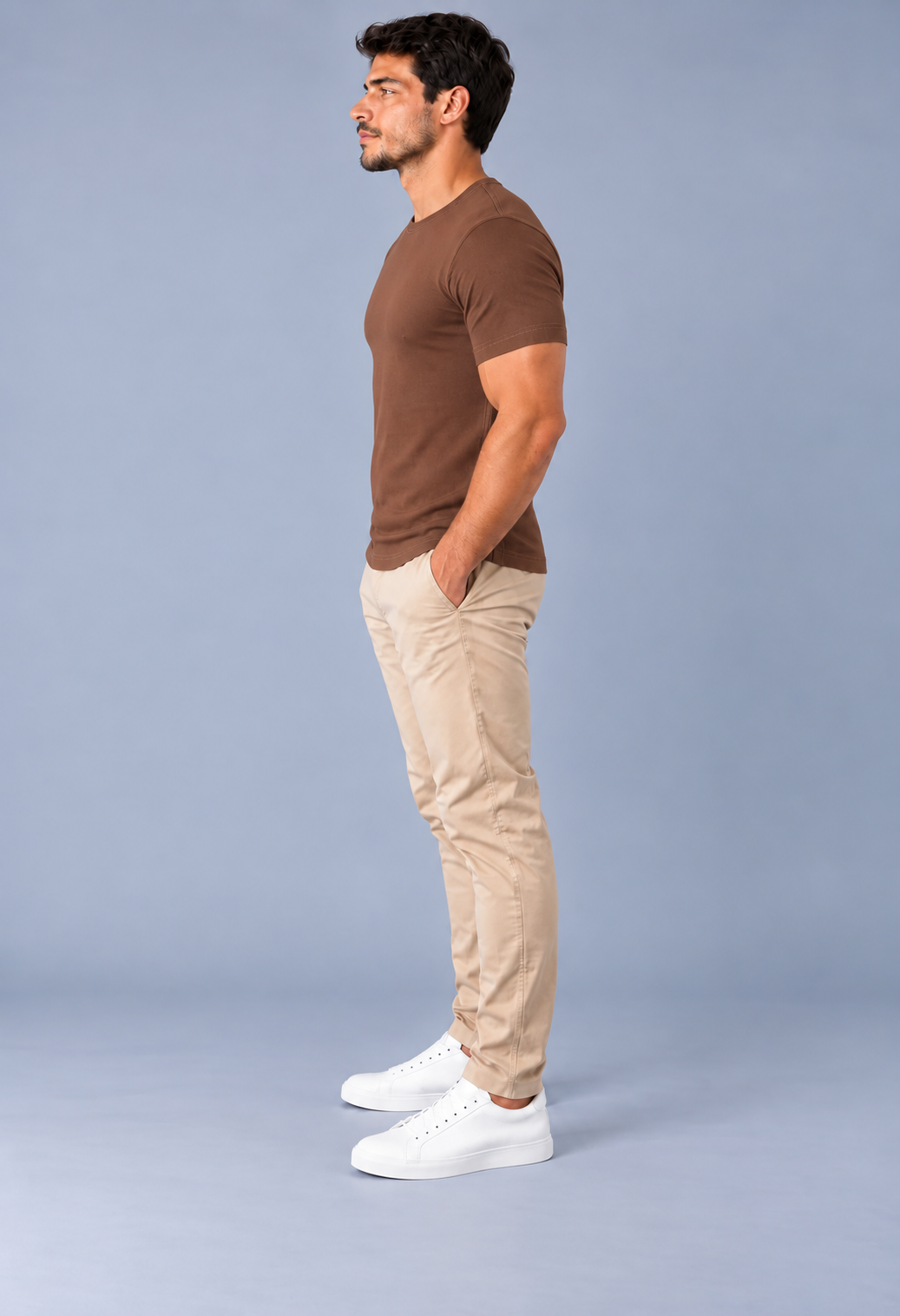 T-shirt Básica Confort LePug - Marrom