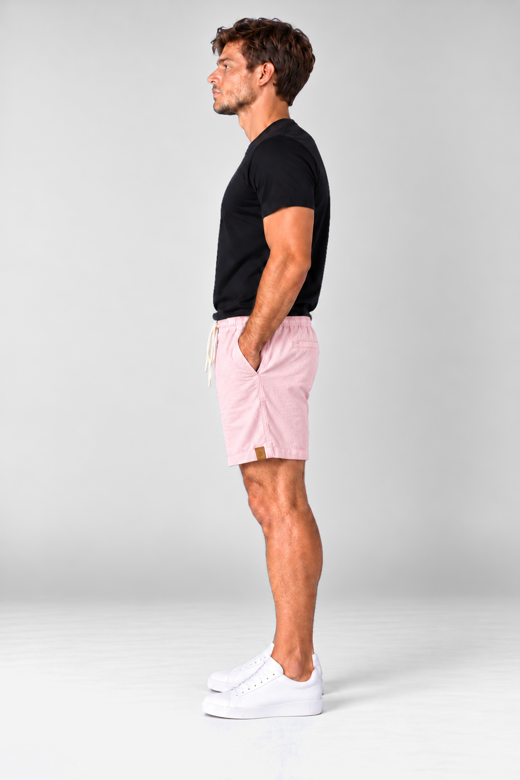 Short Linho - Rosa Bebê