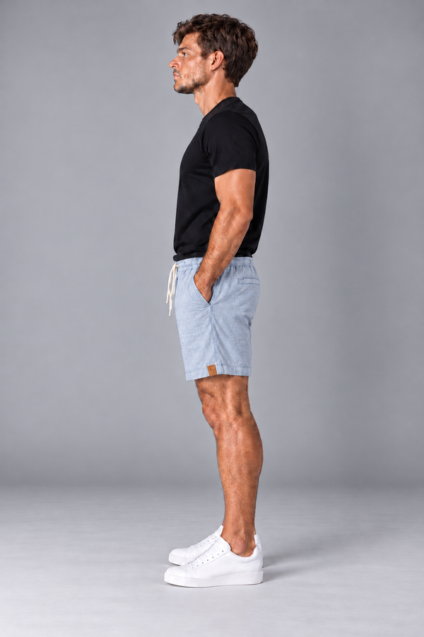 Short Linho - Azul Claro