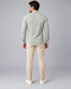 Camisa Linho Lisboa Manga Longa - Cinza Nobre