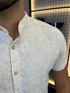 Camisa Gola Padre Bordada