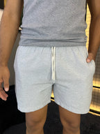 Short Linho Cinza Claro