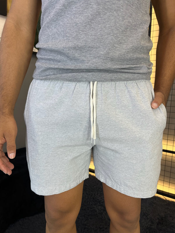 Short Linho Cinza Claro