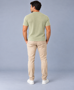 Camiseta LS Texturizada Vertical - Verde Cana