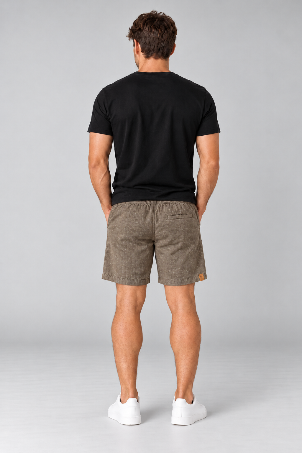 Short Linho - Marrom Escuro