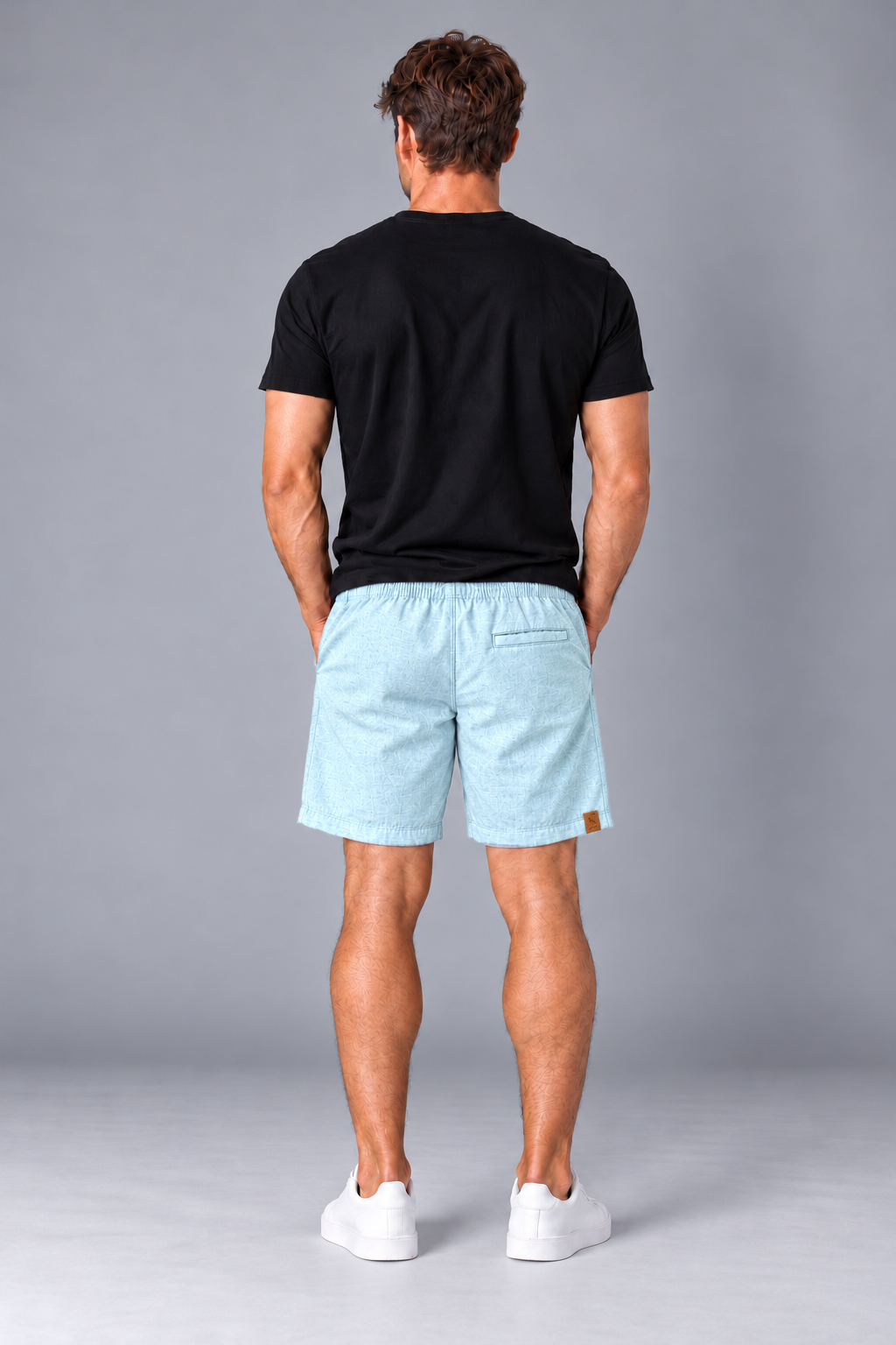 Short Linho - Azul Piscina