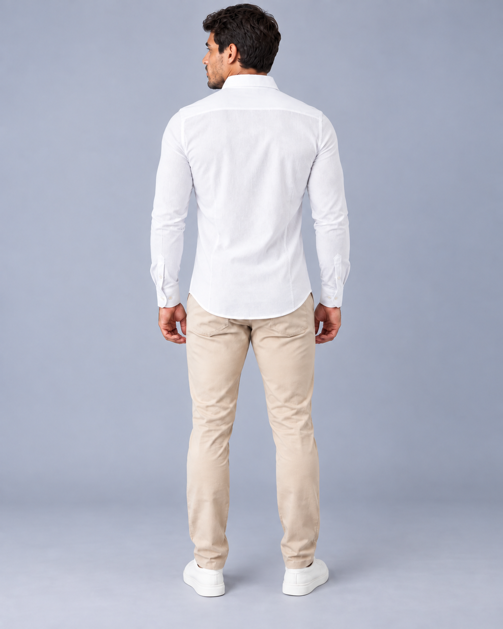 Camisa Linho Lisboa Manga Longa - Branca