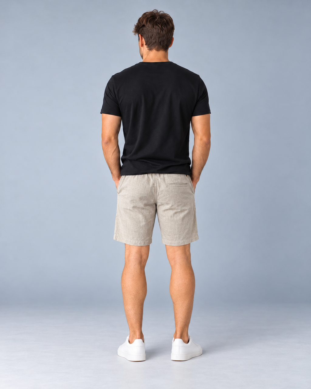 Short Linho - Cinza