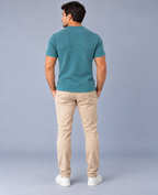 Camiseta LS Texturizada Básica - Verde Escuro