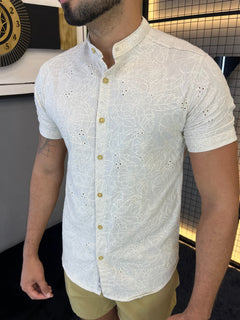 Camisa Gola Padre Bordada