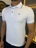Gola Polo Malha com Punho - Branca