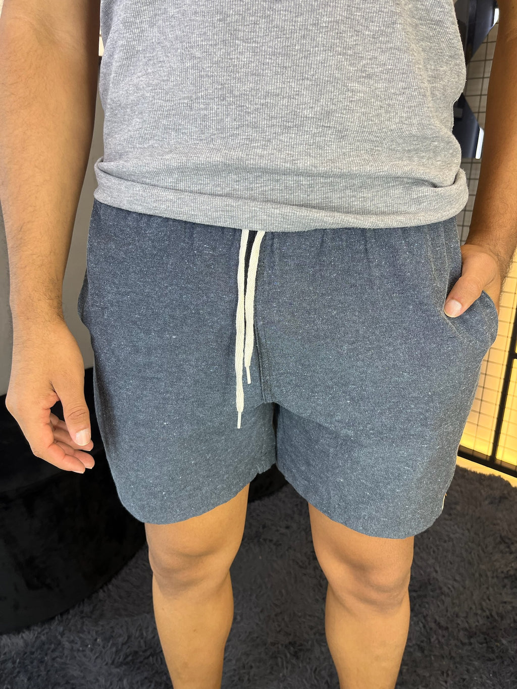 Short Linho Chumbo