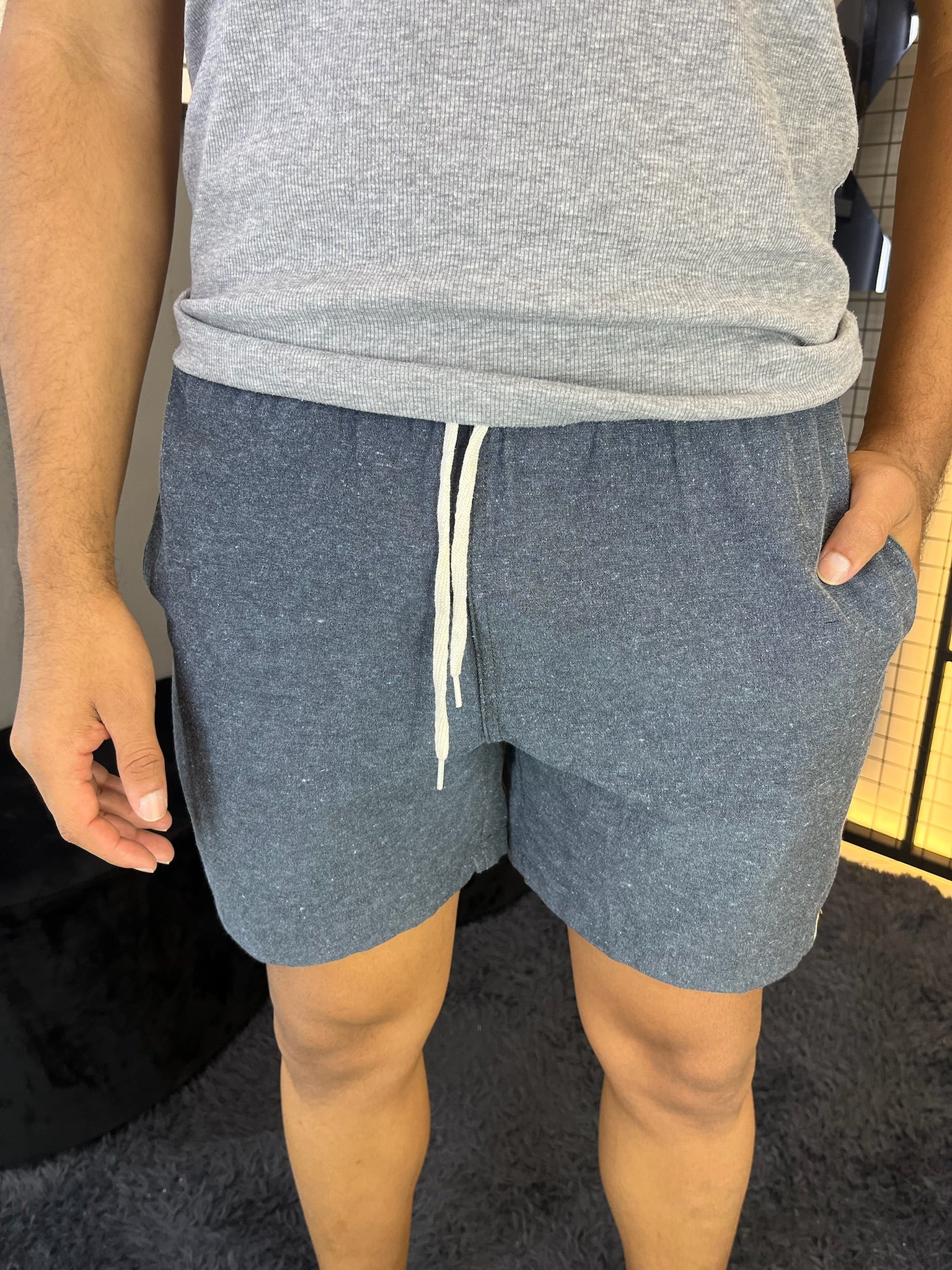 Short Linho Chumbo