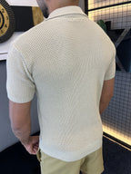 Camisa Polo Tricô - Bege