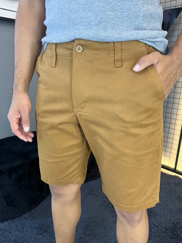Bermuda Alfaiataria Mover Brim Caramelo
