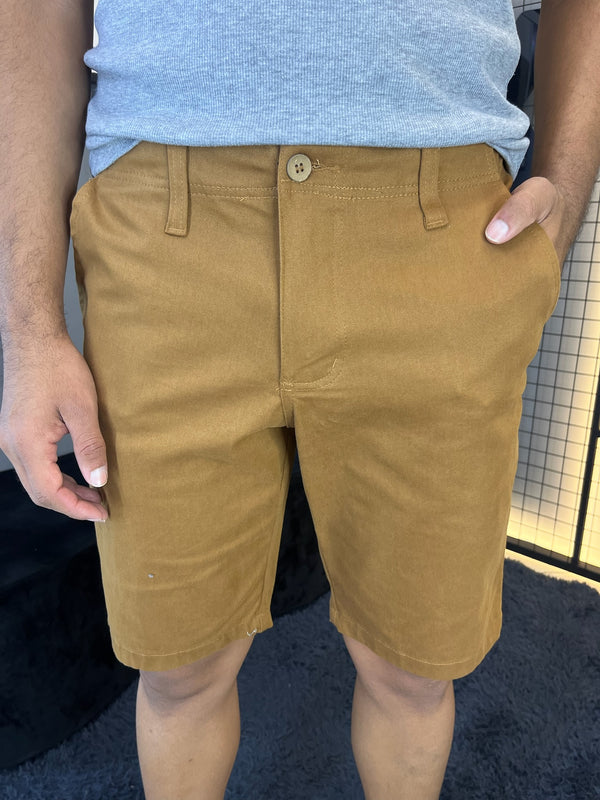 Bermuda Alfaiataria Mover Brim Caramelo