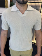 Camisa Polo Tricô - Bege