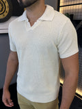 Camisa Polo Tricô - Champanhe