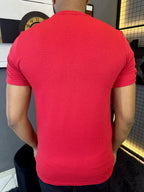 Camiseta Texturizada Tijolinho - Vermelha