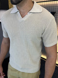 Camisa Polo Tricô - Bege