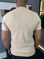 Camiseta Texturizada Tijolinho - Bege