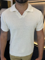 Camisa Polo Tricô - Champanhe
